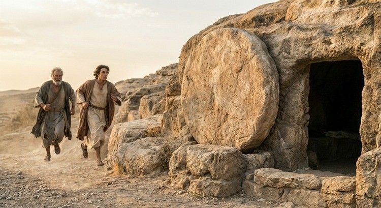 Pierre tombale. Pâques 2026